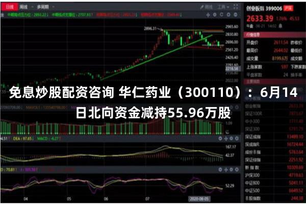 免息炒股配资咨询 华仁药业（300110）：6月14日北向资金减持55.96万股